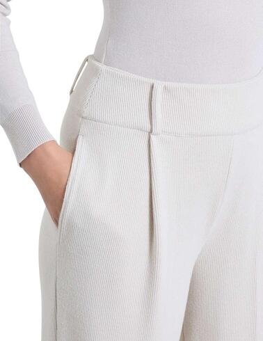 Pantalón Ragno de terciopelo con pinzas en marrón de mujer