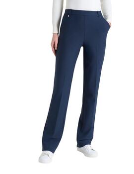 Pantalón ancho Ragno con bolisllo francés en marino