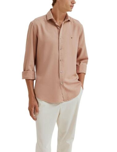 Camisa Lion of Porches slim fit de manga larga de hombre