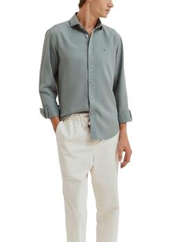 Camisa Lion of Porches slim fit de manga larga de hombre