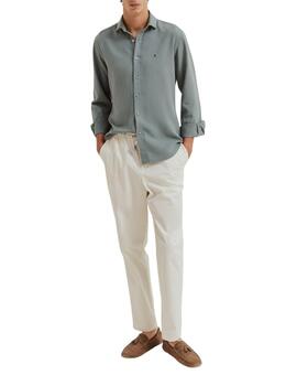 Camisa Lion of Porches slim fit de manga larga de hombre