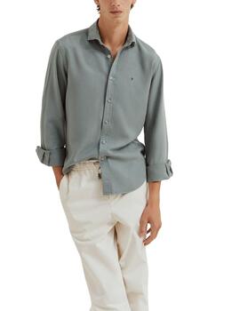 Camisa Lion of Porches slim fit de manga larga de hombre