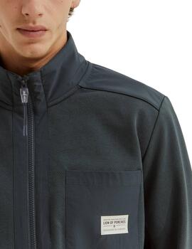 Sudadera Lion of Porches con cremallera verde de hombre