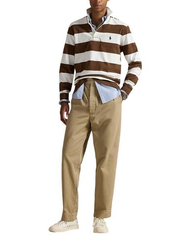 Polo de Polo Ralph Lauren tipo rugby de rayas en algodón
