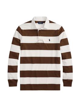 Polo de Polo Ralph Lauren tipo rugby de rayas en algodón