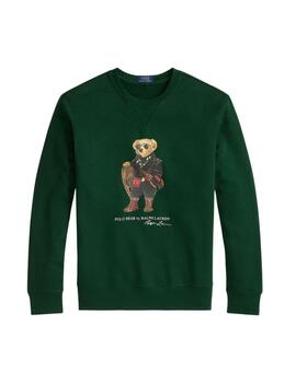 Sudadera Polo Ralph Lauren con Oso Bear en verde de hombre