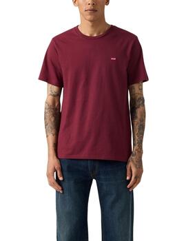 Camiseta Levi's® Short Sleeve Housemarket Tee granate hombre