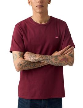 Camiseta Levi's® Short Sleeve Housemarket Tee granate hombre