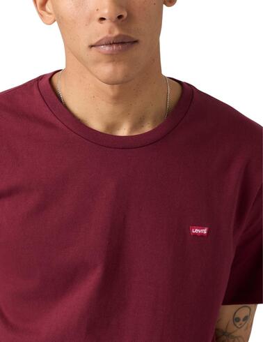 Camiseta Levi's® Short Sleeve Housemarket Tee granate hombre
