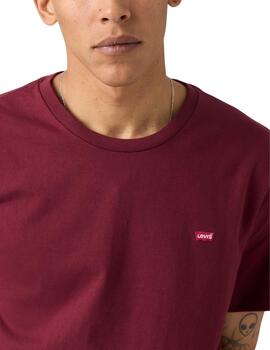 Camiseta Levi's® Short Sleeve Housemarket Tee granate hombre