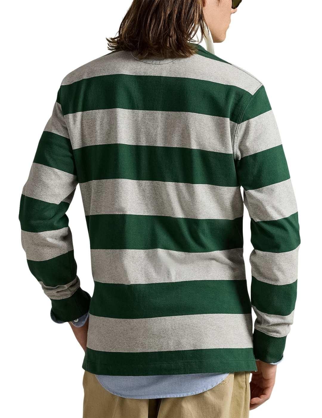 Polo de Polo Ralph Lauren tipo rugby de rayas en algodón