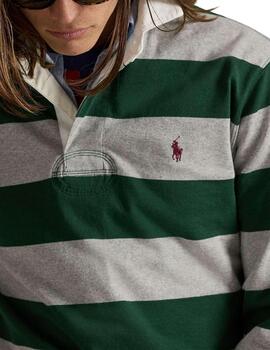 Polo de Polo Ralph Lauren tipo rugby de rayas en algodón