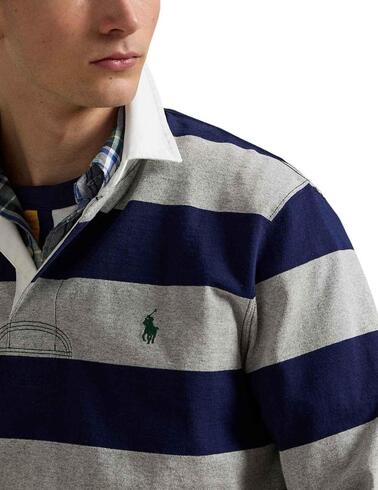 Polo de Polo Ralph Lauren tipo rugby de rayas en algodón