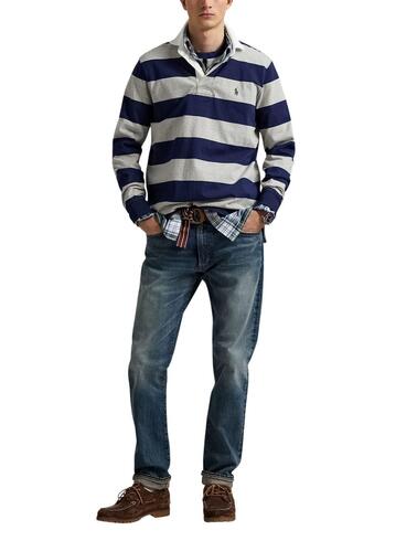 Polo de Polo Ralph Lauren tipo rugby de rayas en algodón