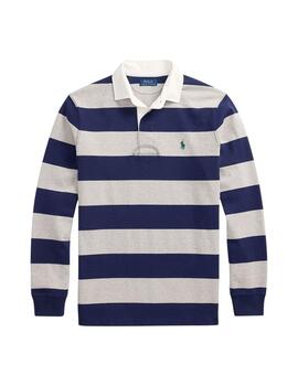 Polo de Polo Ralph Lauren tipo rugby de rayas en algodón