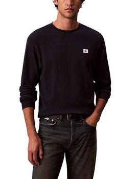 Camiseta Calvin Klein de manga larga con tejido estructurado