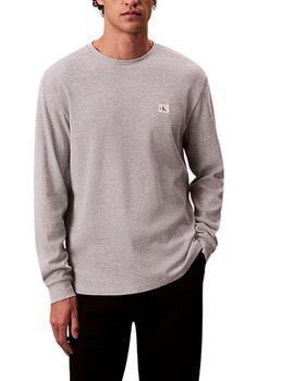 Camiseta Calvin Klein de manga larga con tejido estructurado