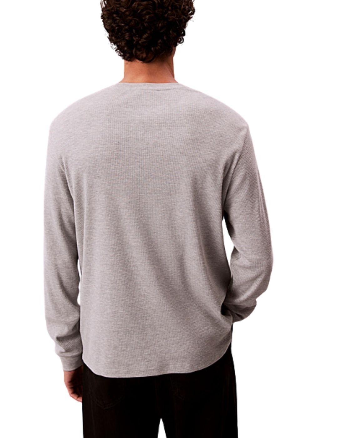 Camiseta Calvin Klein de manga larga con tejido estructurado