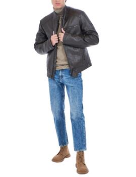 Chaqeuta Yes-Zee de ecopiel de hombre en marrón