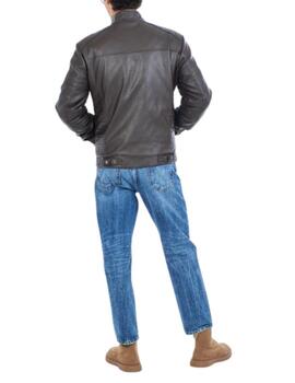Chaqeuta Yes-Zee de ecopiel de hombre en marrón