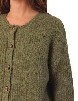 Chaqueta de punto Indi & Cold de botones verde de mujer