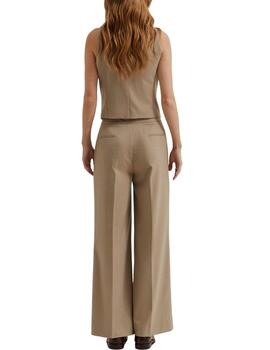 Pantalón Lion of Porches beige de pinzas mujer