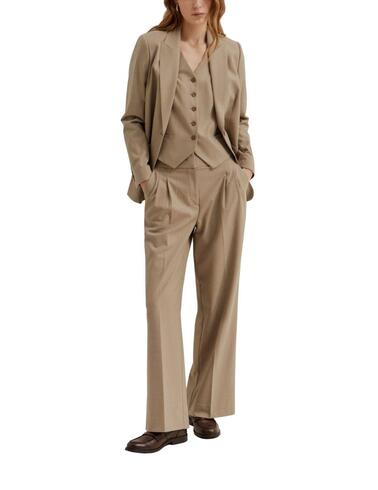 Pantalón Lion of Porches beige de pinzas mujer
