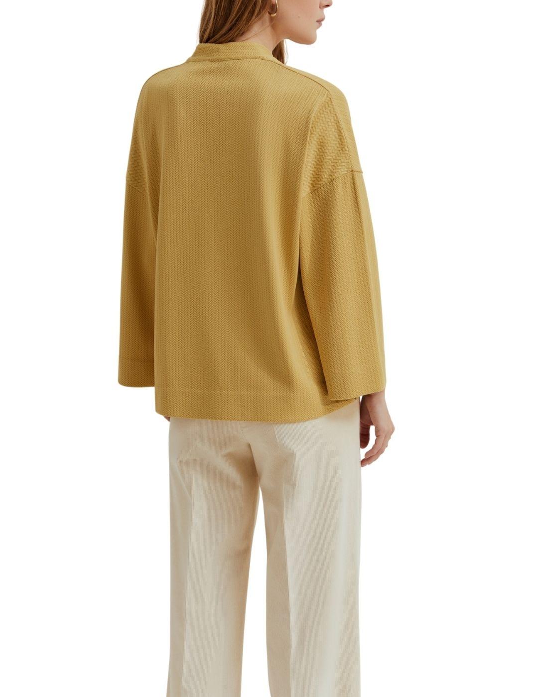 Sueter Lion of Porches de espiguilla en amarillo de mujer