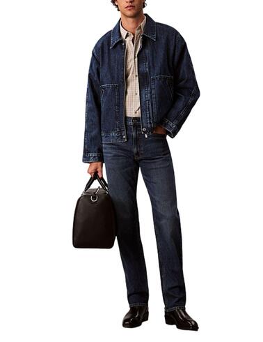 Pantalón vaquero Calvin Klein standard straight azul
