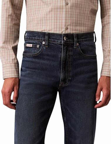 Pantalón vaquero Calvin Klein standard straight azul