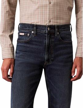 Pantalón vaquero Calvin Klein standard straight azul