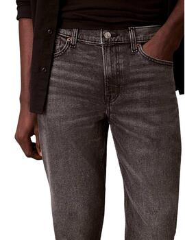 Pantalón vaquero Calvin Klein gris slim taper de hombre