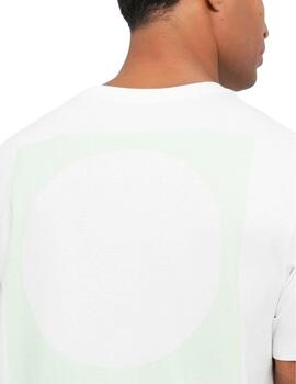 Camiseta Calvin Klein manga corta blanca logo pecho hombre