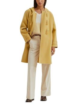 Abrigo de lana Lion of Porches con capucha en amarillo