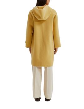 Abrigo de lana Lion of Porches con capucha en amarillo