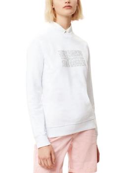 Sudadera Napapijri Befro blanca para mujer con logotipo