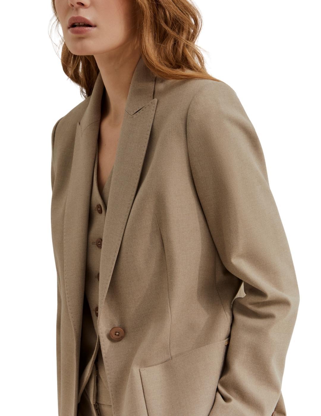 Blazer Lion of Porches clásico de corte regular para mujer