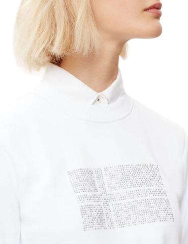 Sudadera Napapijri Befro blanca para mujer con logotipo