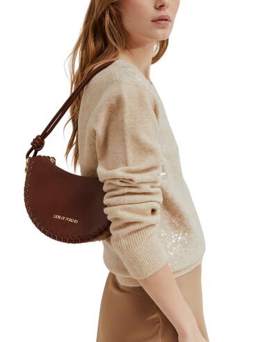 Jersey Lion of Porches con lentejuelas en beige de mujer