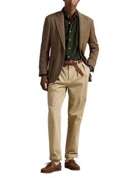 Camisa Polo Ralph Lauren de pana en verde para hombre
