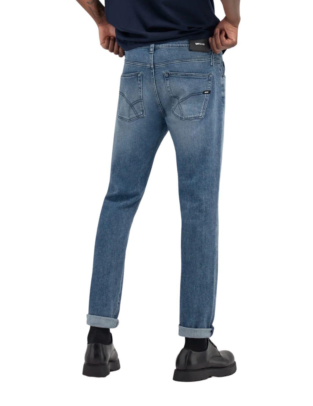 Pantalón vaquero Gas Jeans Albert Simple Rev 69MM de hombre