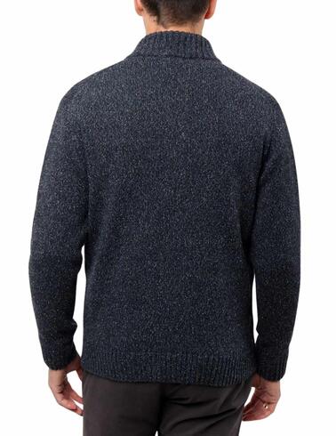 Cardigan Florentino de punto con cremallera en gris de hombr