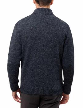 Cardigan Florentino de punto con cremallera en gris de hombr