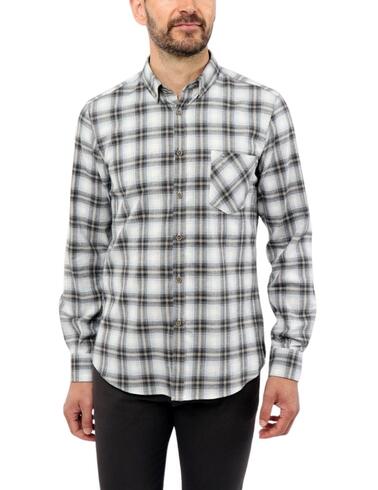Camisa Florentino de manga larga de cuadros para hombre