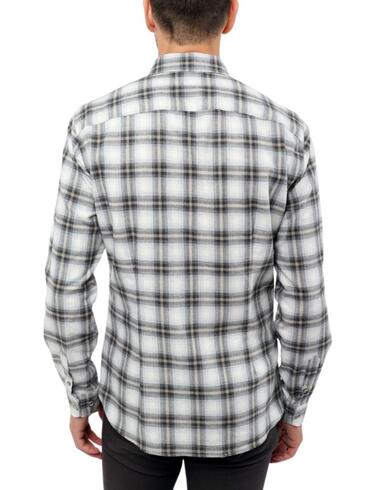 Camisa Florentino de manga larga de cuadros para hombre