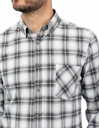 Camisa Florentino de manga larga de cuadros para hombre