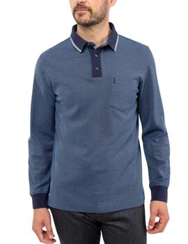 Polo Jacquard Estructurado Florentino de hombre manga larga
