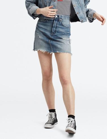 Minifalda Levis Hight Rise Deconstructured Skirt