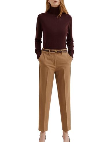 Pantalón Lion of Porches chinos clásicos camel de mujer