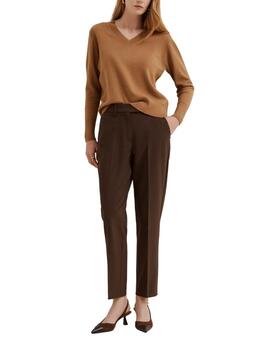 Pantalón Lion of Porches chinos clásicos camel de mujer